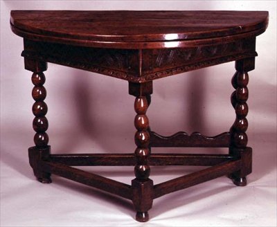 Gate-legged table with knob-turned legs, c.1600 by English School